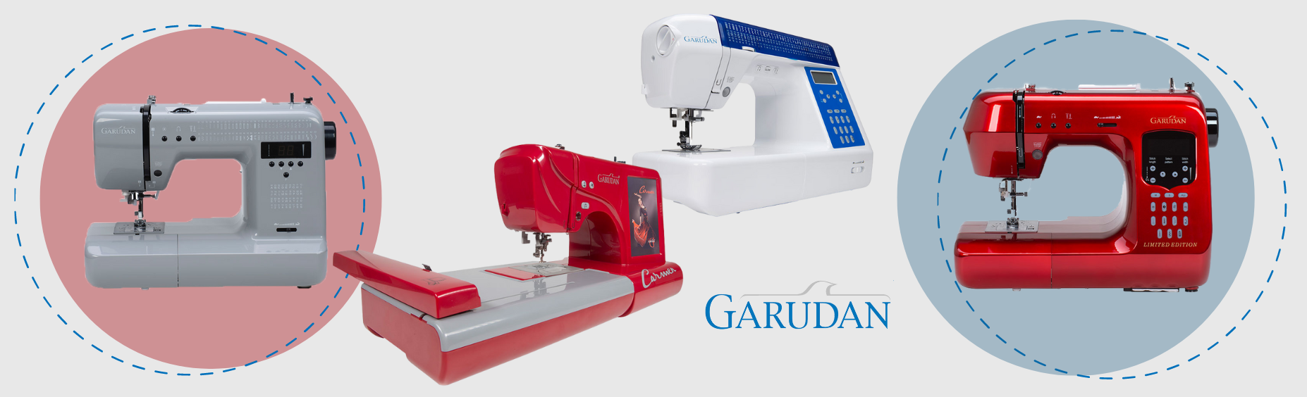 Elektronické domácí šicí stroje Garudan